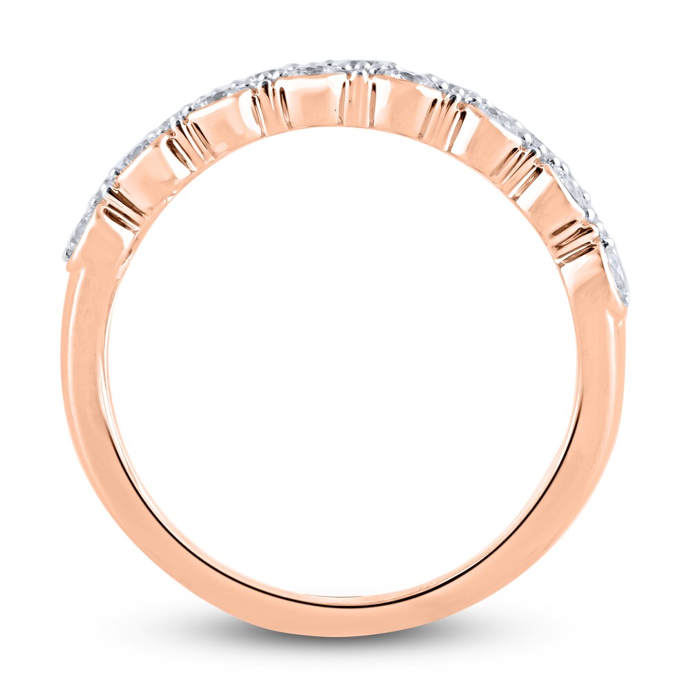 Diamond Anniversary Band 1/2 ct tw Round 14K Rose Gold HhgdBu1J