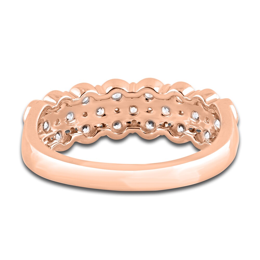 Diamond Anniversary Band 1/2 ct tw Round 14K Rose Gold HhgdBu1J