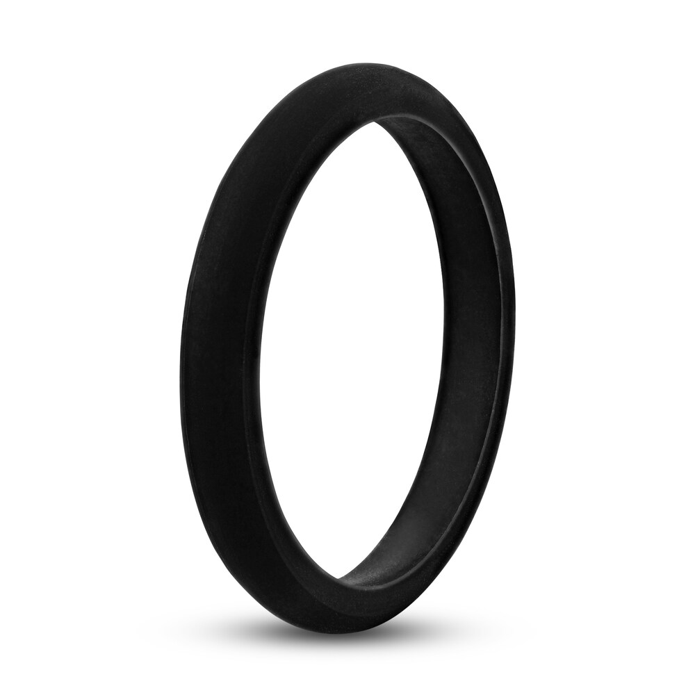 Black Silicone Wedding Band Hz36oTl3