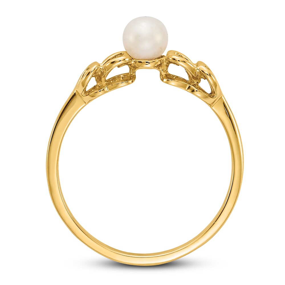 Cultured Freshwater Pearl Ring 14K Yellow Gold I3mZpH4Z