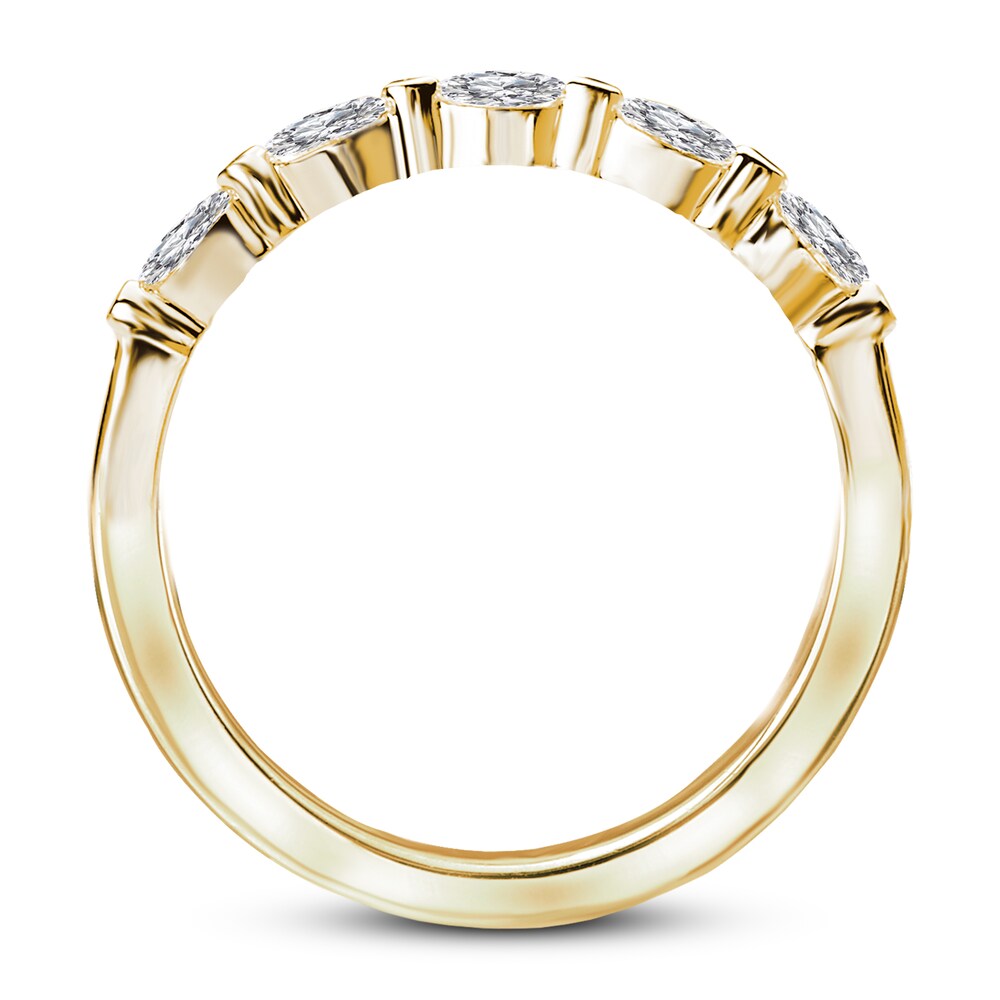 Diamond Anniversary Ring 1/4 ct tw Round 14K Yellow Gold IhPCEdIP