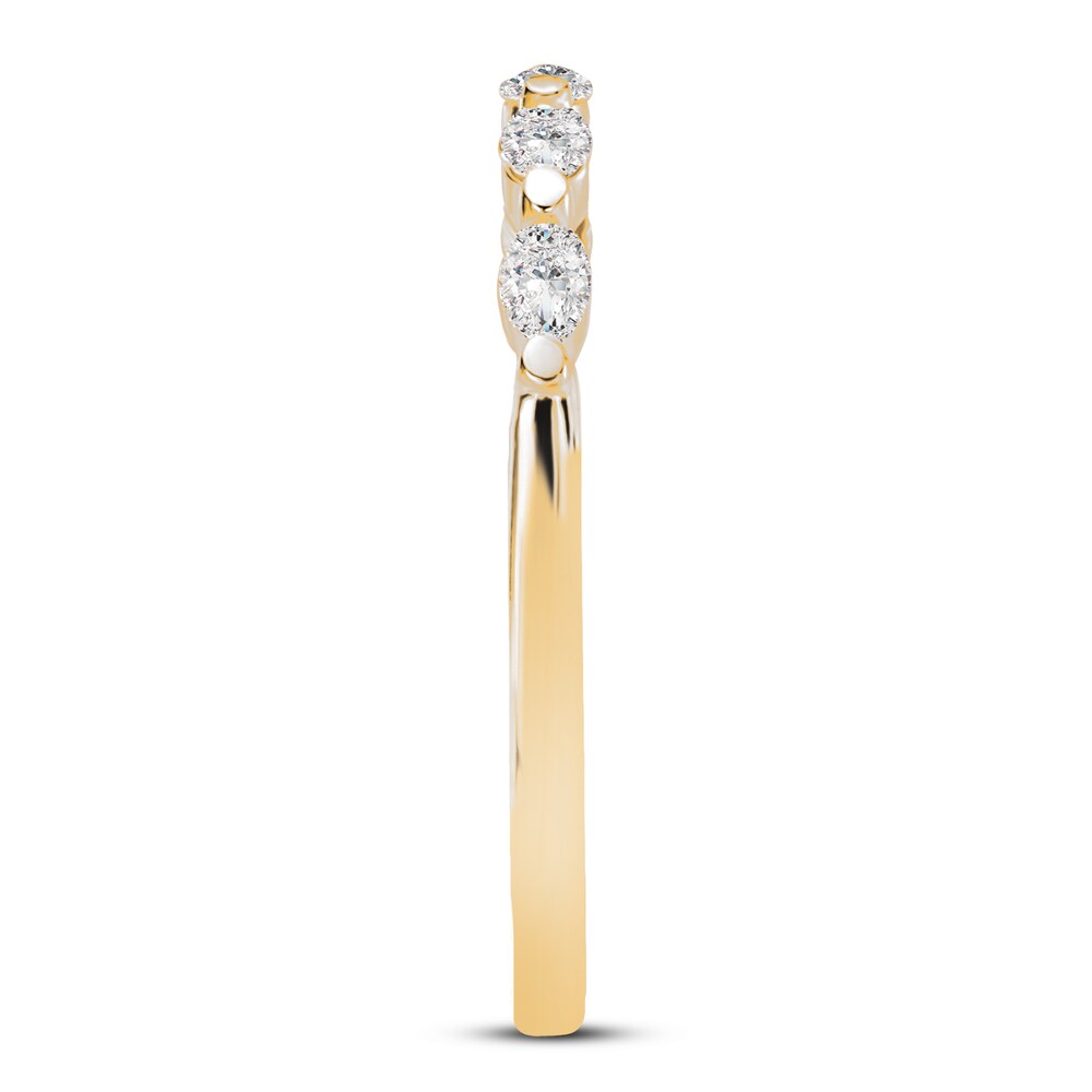 Diamond Anniversary Ring 1/4 ct tw Round 14K Yellow Gold IhPCEdIP