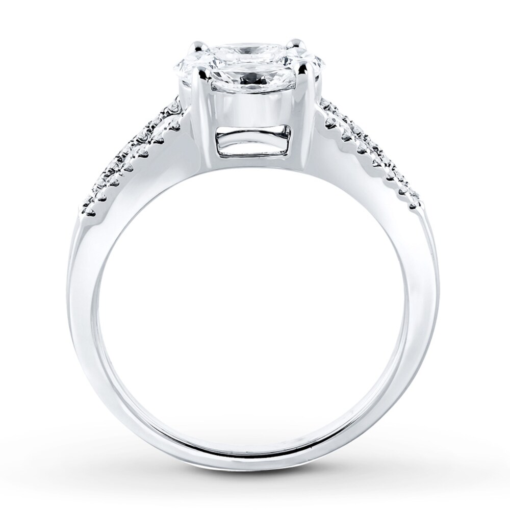 Diamond Ring 1-1/4 ct tw Princess-cut 14K White Gold IiHGwMCQ