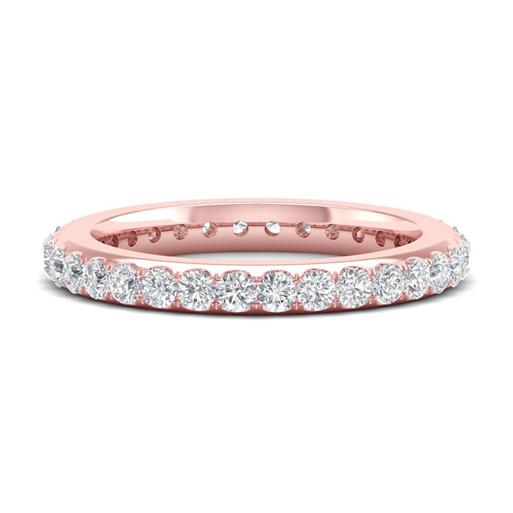 Diamond Eternity Band 1 ct tw Round 14K Rose Gold JMeMQezb