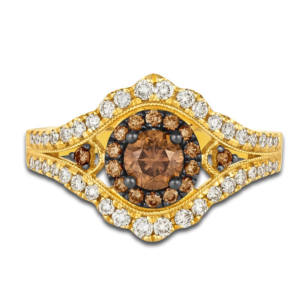 Le Vian Diamond Ring 1 ct tw Round 14K Honey Gold JcRkFJbk