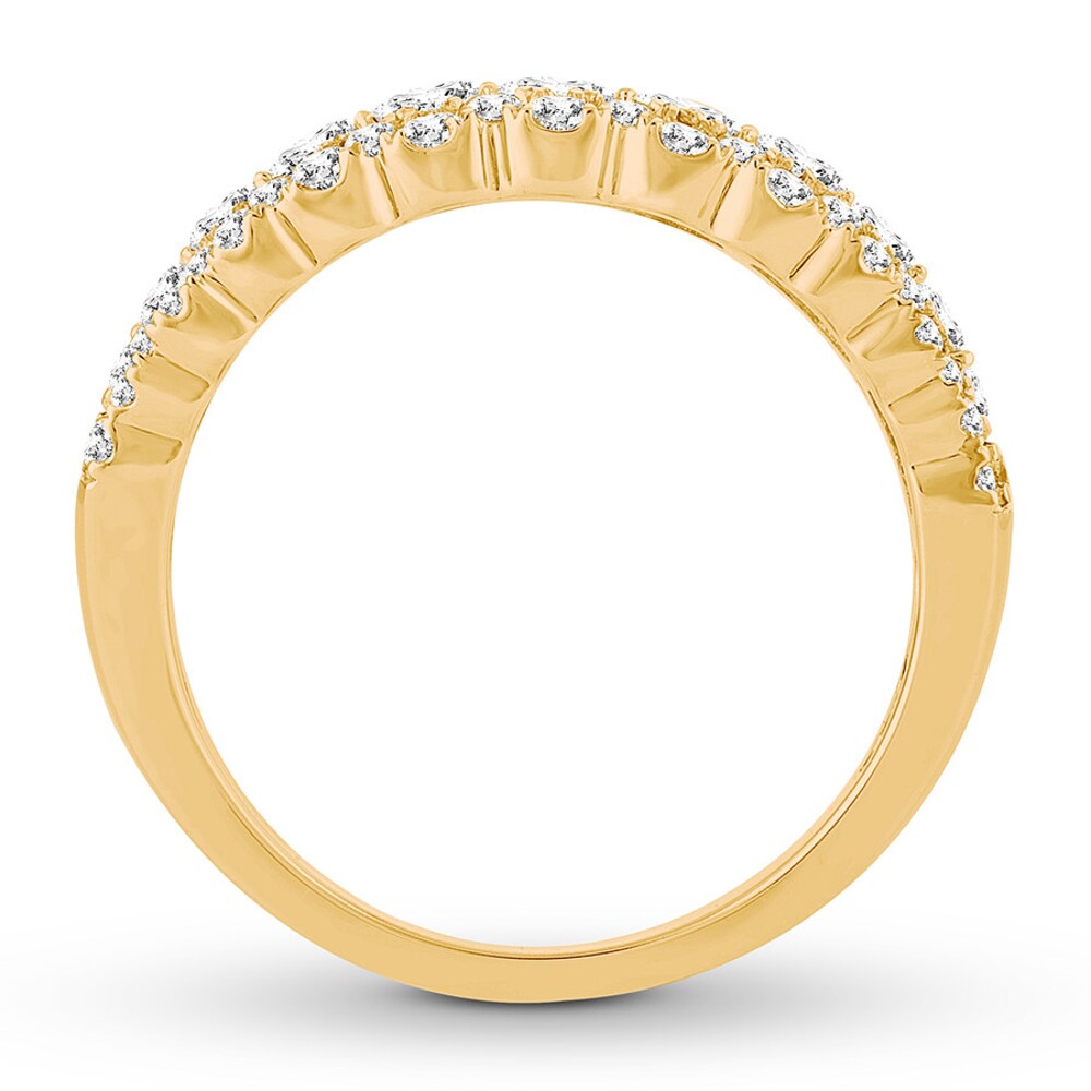 Diamond Anniversary Band 1 ct tw Round-cut 14K Yellow Gold K4gnQWmA