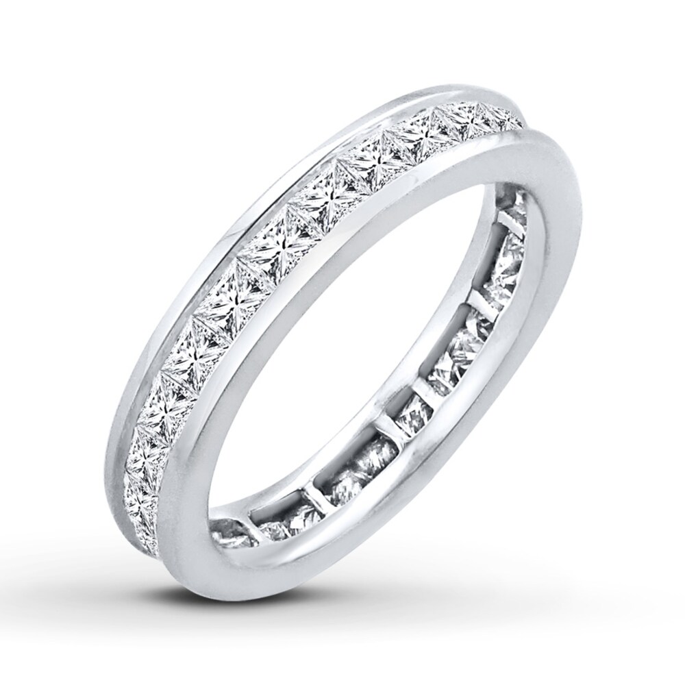 Diamond Eternity Band 2 ct tw Princess-cut 14K White Gold KSV4AkQU