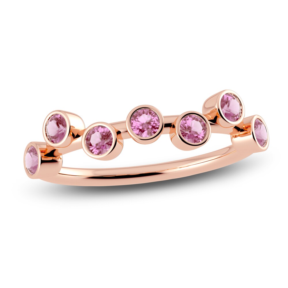 Juliette Maison Natural Pink Tourmaline Ring 10K Rose Gold KdWIzGWp