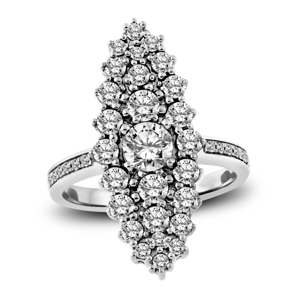 Diamond Ring 2 ct tw Round 14K White Gold Ke8uB7Xq [Ke8uB7Xq]