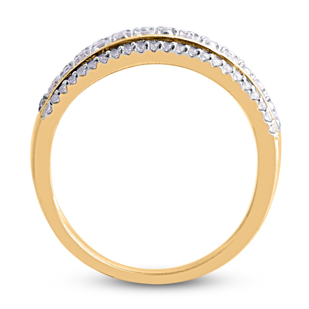 Diamond Anniversary Band 1 ct tw Round 14K Yellow Gold KfSsbiLR