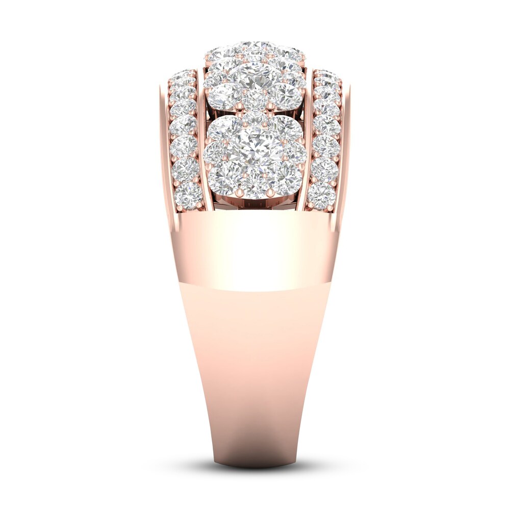 Diamond Anniversary Ring 1-1/5 ct tw 14K Rose Gold KhpsH4DT