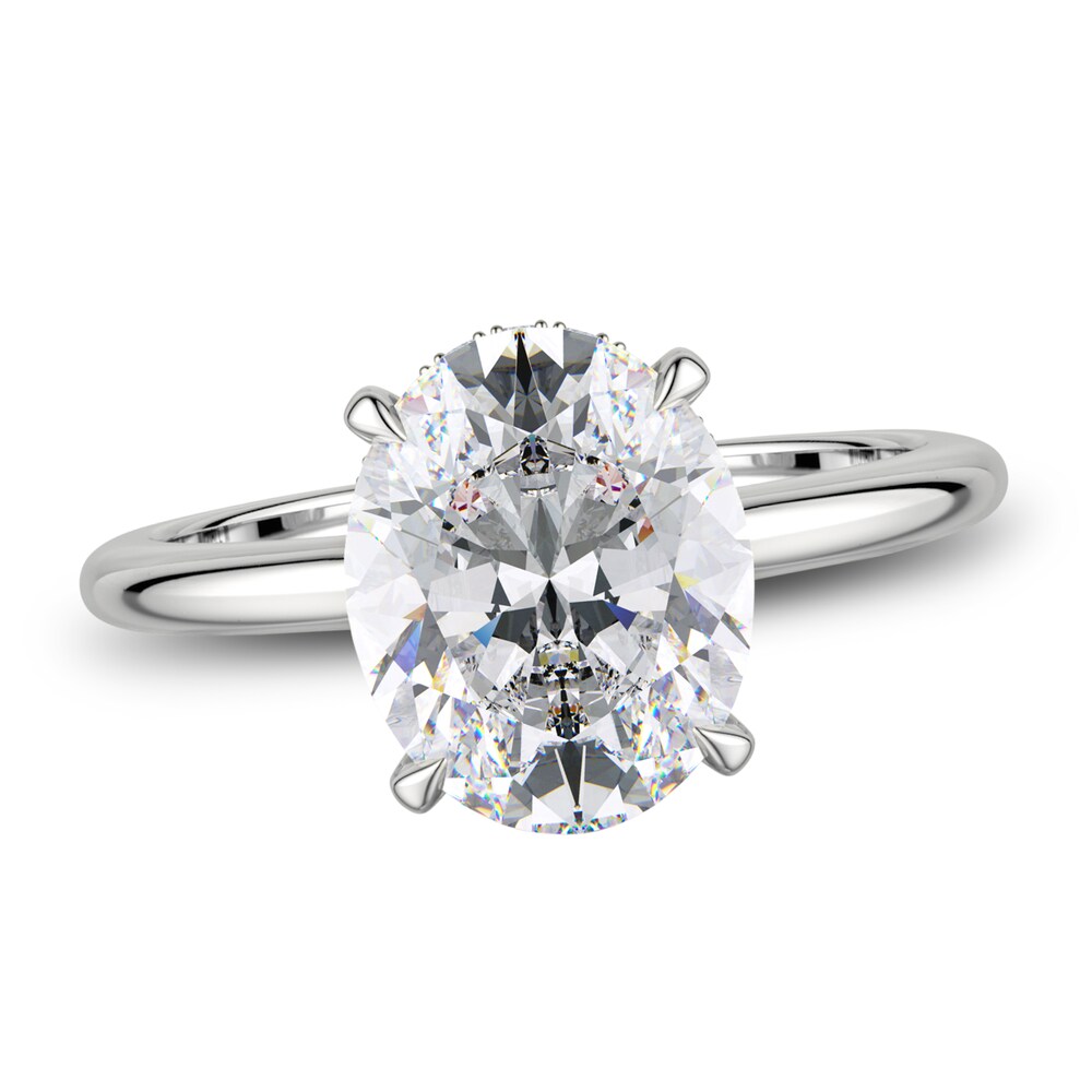 Michael M Diamond Engagement Ring Setting 1/10 ct tw Round 18K White Gold (Center diamond is sold separately) KnDEgBIE