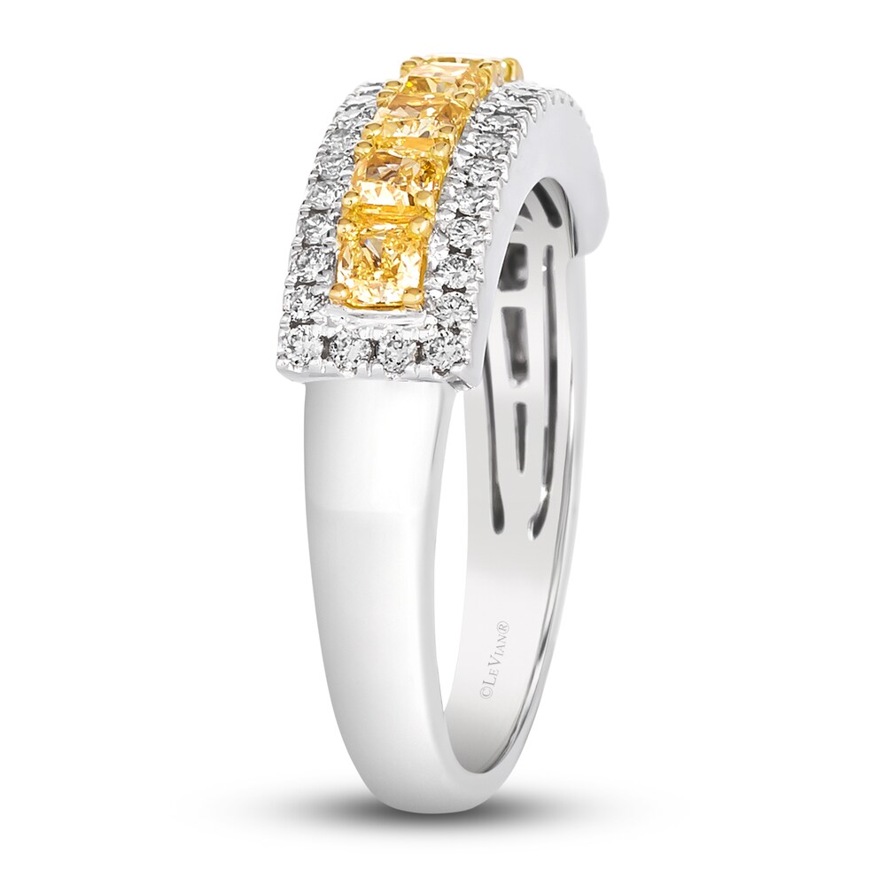 Le Vian Sunny Yellow Diamond Ring 1 ct tw Round 14K Two-Tone Gold Kppmn4Vr