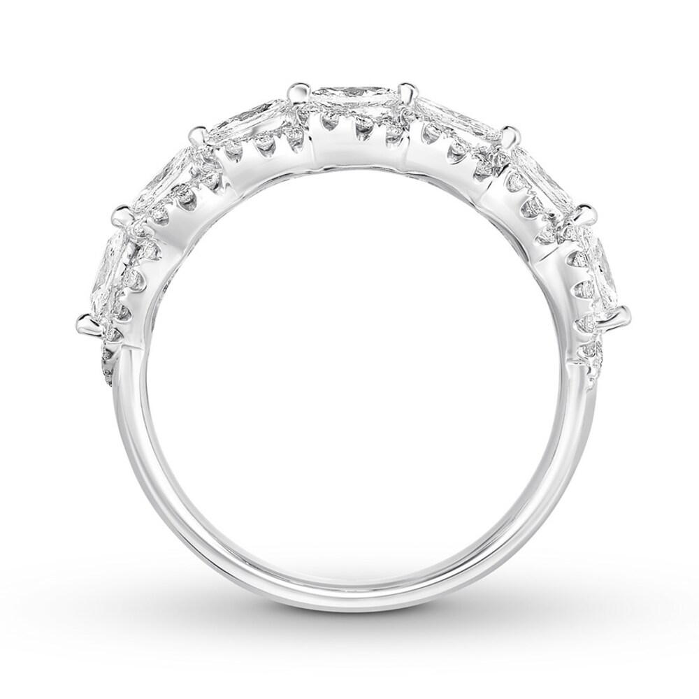 Diamond Ring 3/4 ct tw Marquise/Round 14K White Gold KxD9oDdq