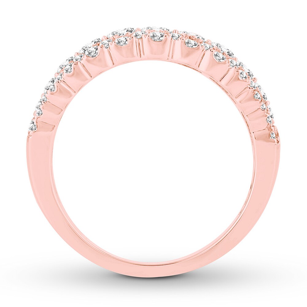 Diamond Anniversary Band 1 ct tw Round-cut 14K Rose Gold L4rxnhw6