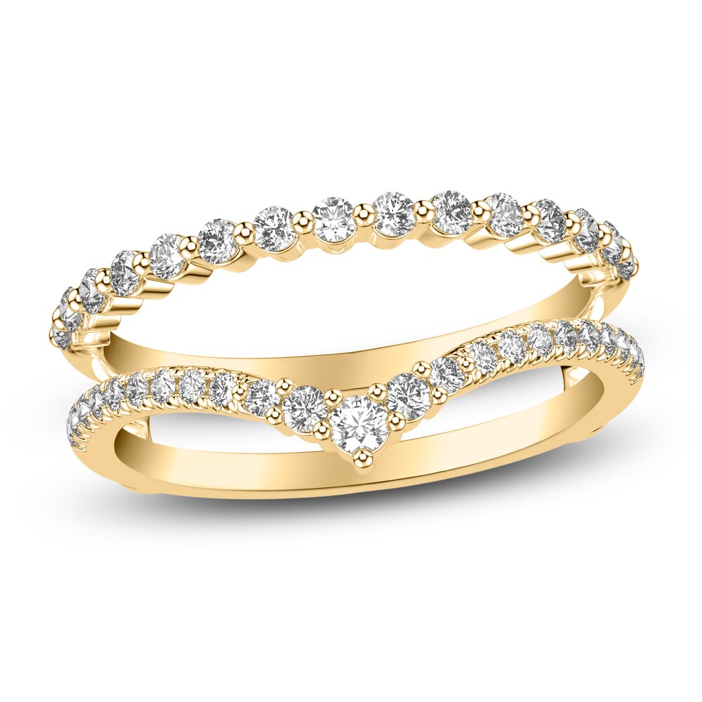 Diamond Enhancer Ring 1/2 ct tw Round 14K Yellow Gold LEmKwu8D [LEmKwu8D]