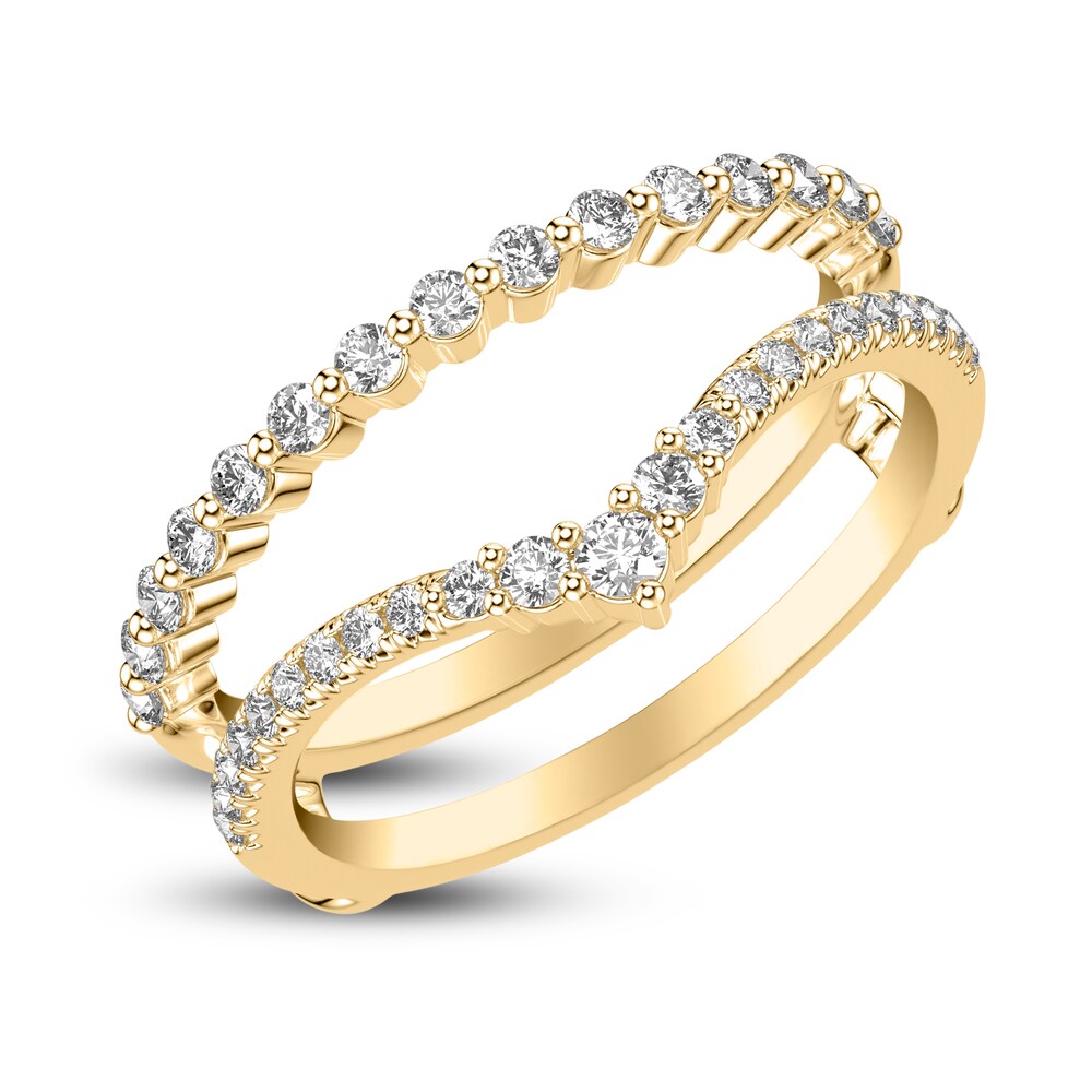 Diamond Enhancer Ring 1/2 ct tw Round 14K Yellow Gold LEmKwu8D