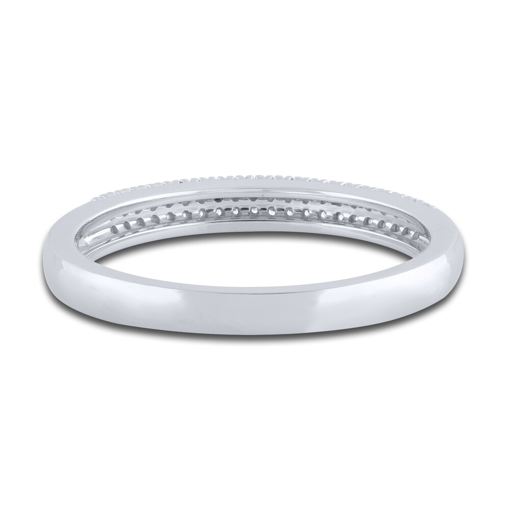 Diamond Stackable Anniversary Band 1/10 ct tw Round 14K White Gold LghJQtXO