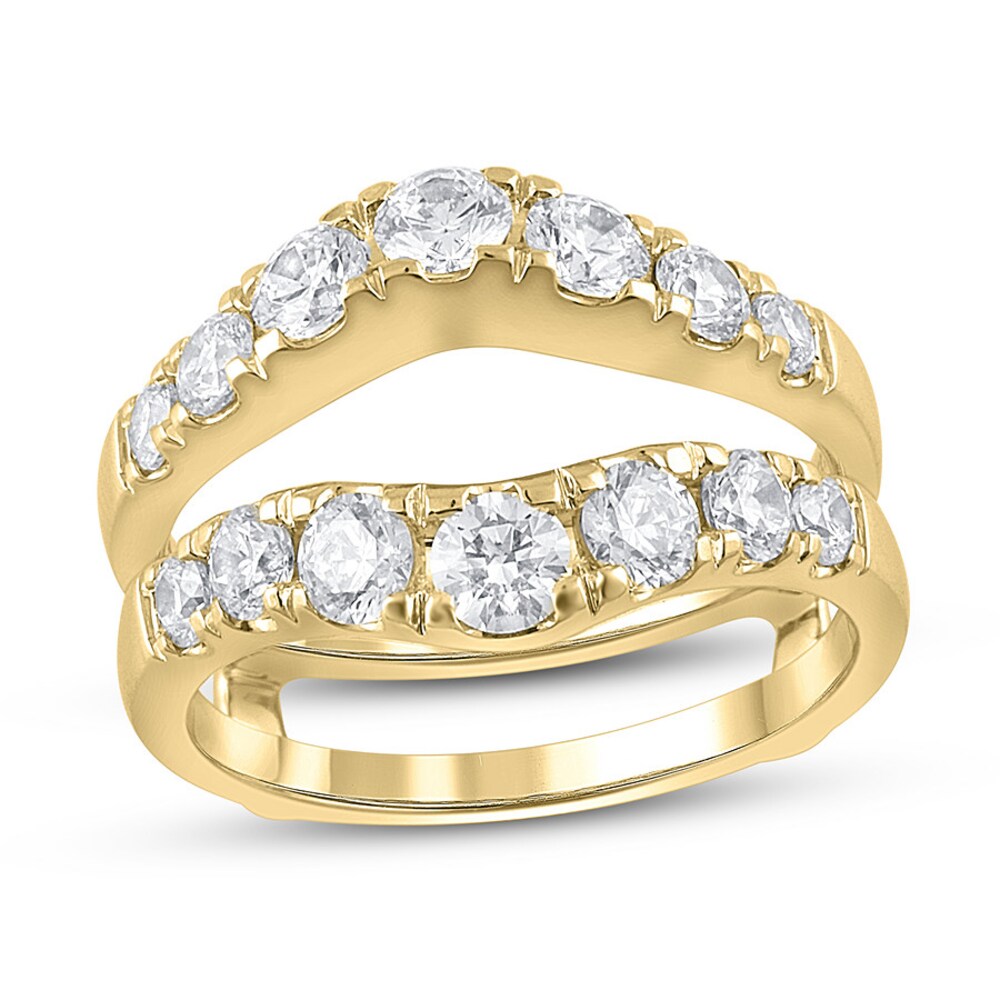 Diamond Enhancer Ring 1 3/8 ct tw Round 14K Yellow Gold M8FOMDnF [M8FOMDnF]