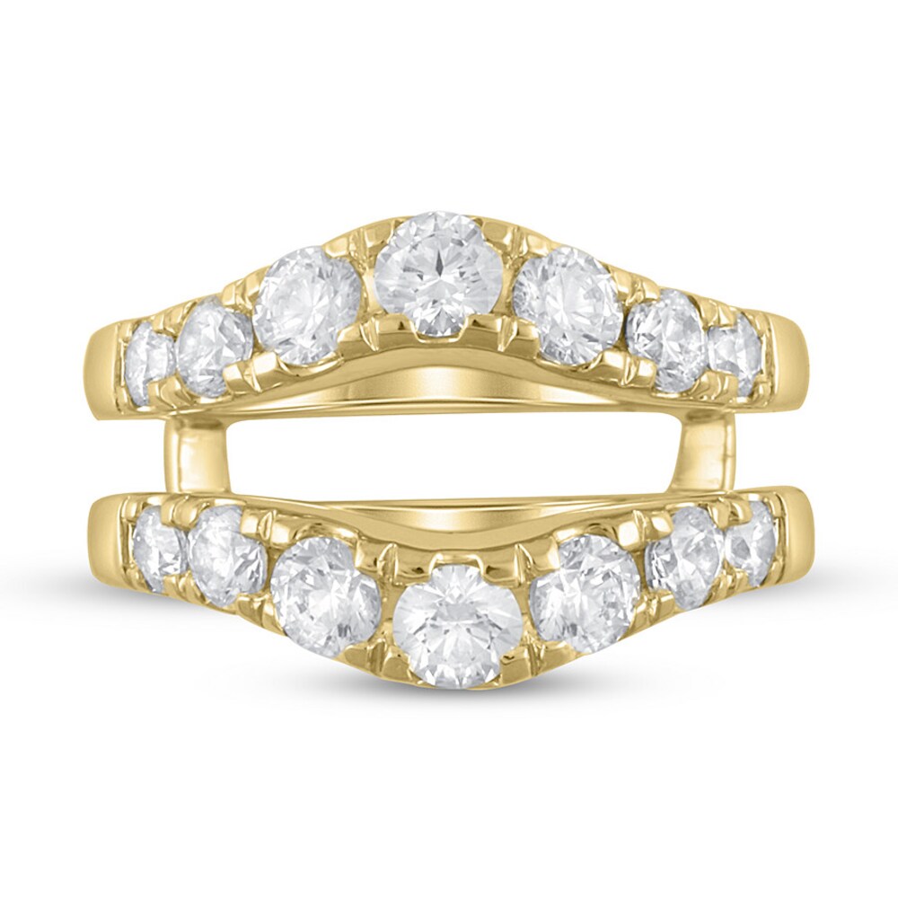 Diamond Enhancer Ring 1 3/8 ct tw Round 14K Yellow Gold M8FOMDnF