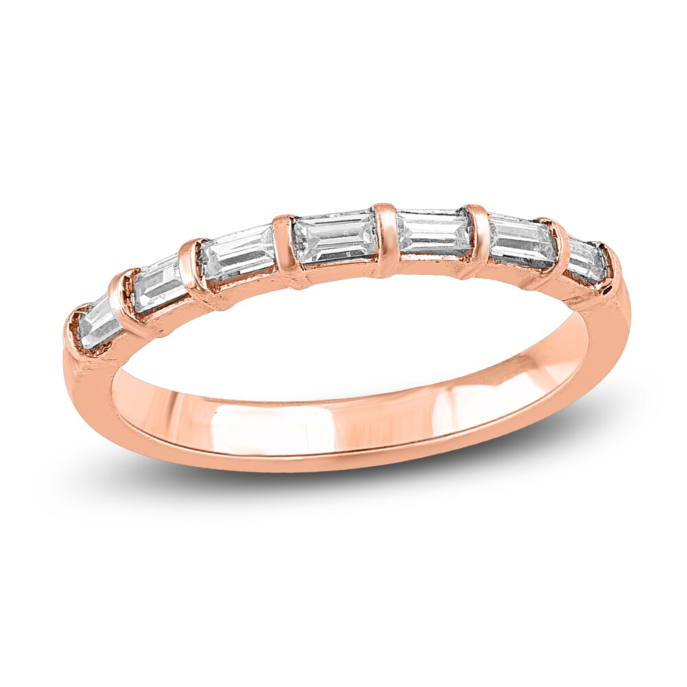 Diamond Stackable Anniversary Band 5/8 ct tw Baguette 14K Rose Gold MLUTX02E [MLUTX02E]