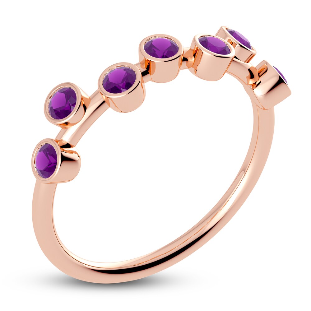 Juliette Maison Natural Amethyst Ring 10K Rose Gold Mc2UppJf