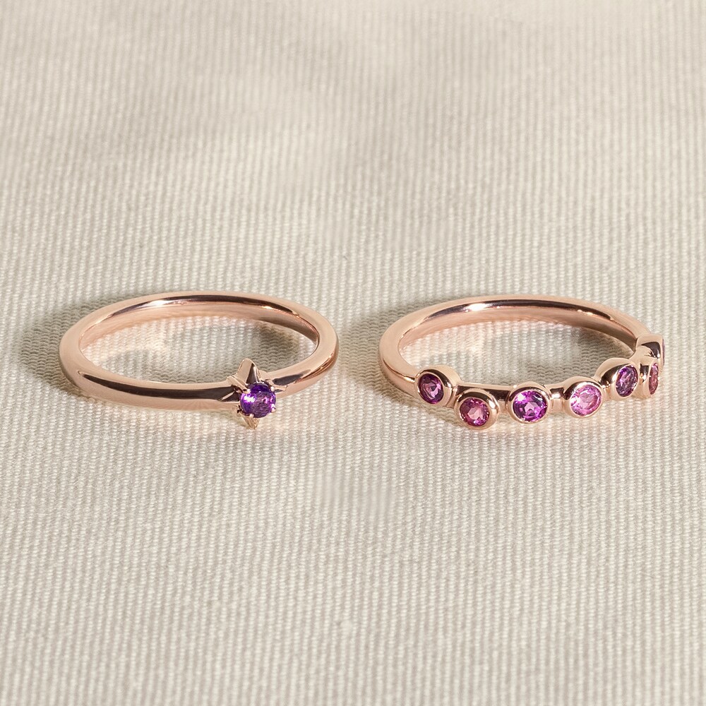 Juliette Maison Natural Amethyst Ring 10K Rose Gold Mc2UppJf