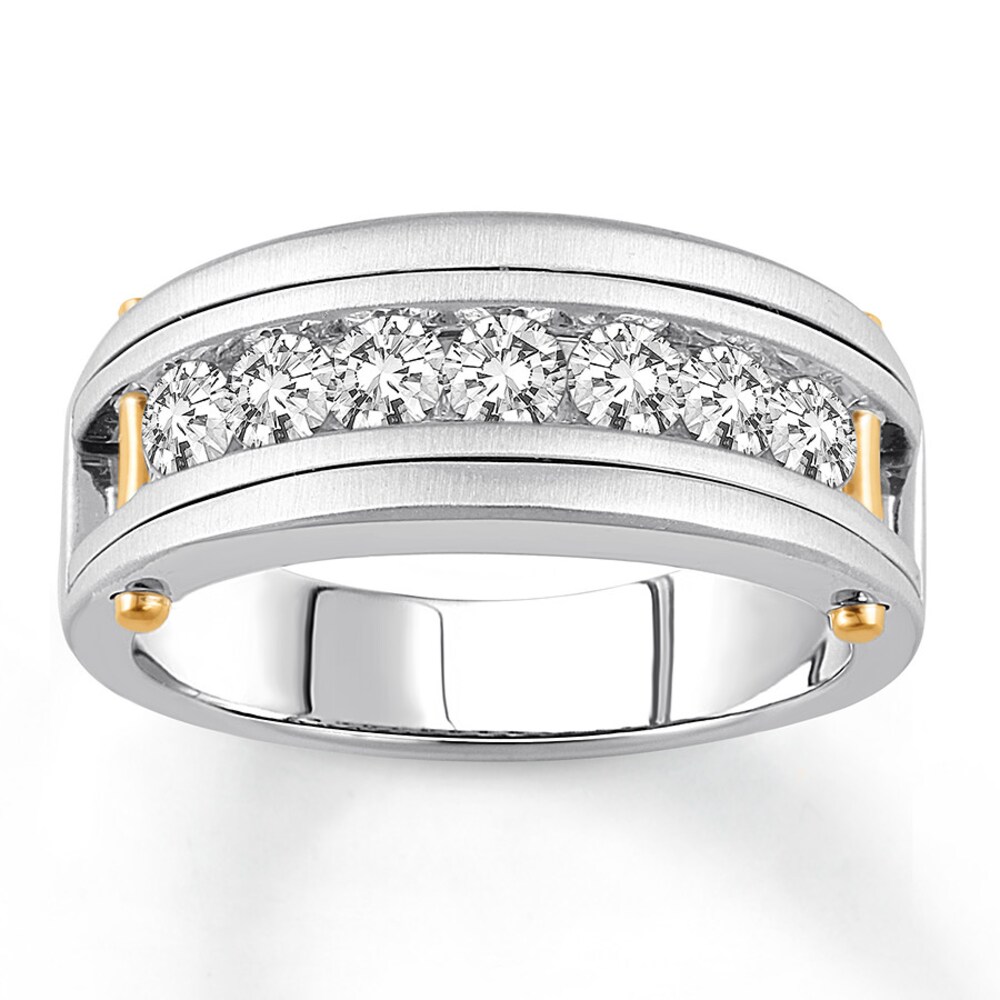 Men's Diamond Engagement Ring 7/8 ct tw 14K Two-Tone Gold MnJTux0j