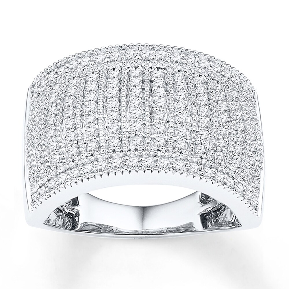 Diamond Anniversary Band 1 ct tw Round-cut 10K White Gold N1H69oN2 [N1H69oN2]