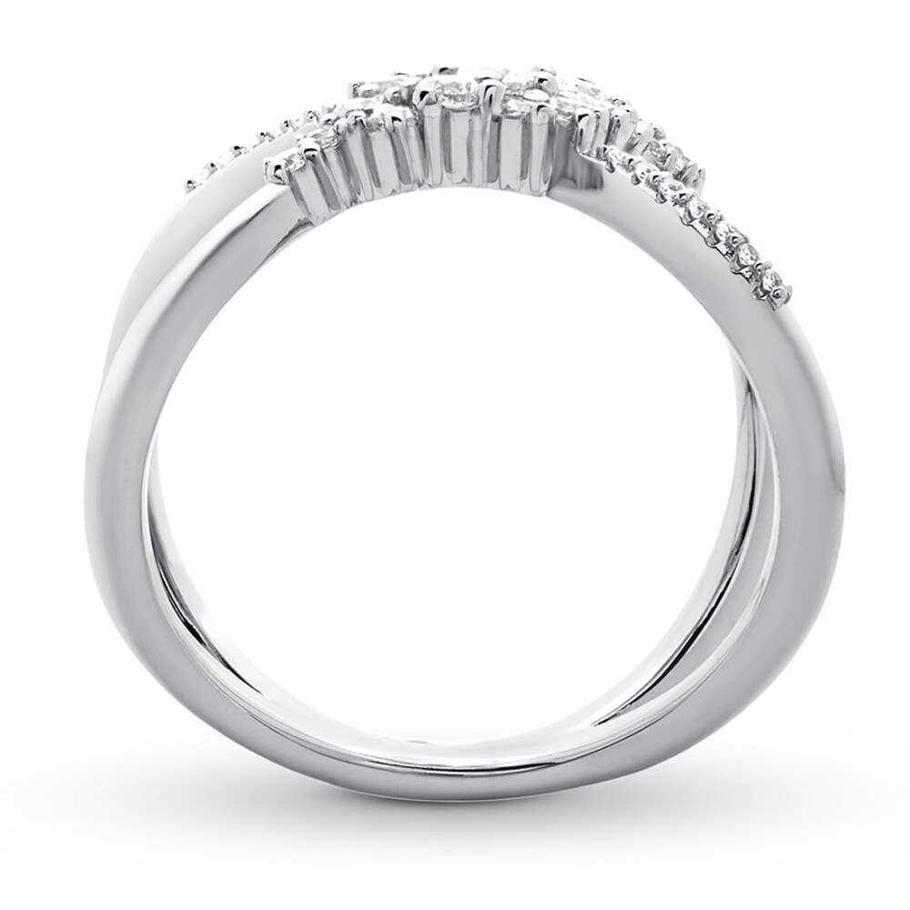 Scattered Diamond Ring 1/2 carat tw 14K White Gold N5sG37UX