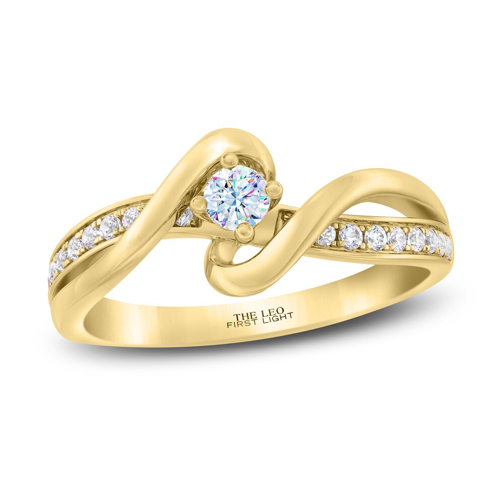 THE LEO First Light Diamond Ring 1/3 ct tw 14K Yellow Gold N8ZuIlmT