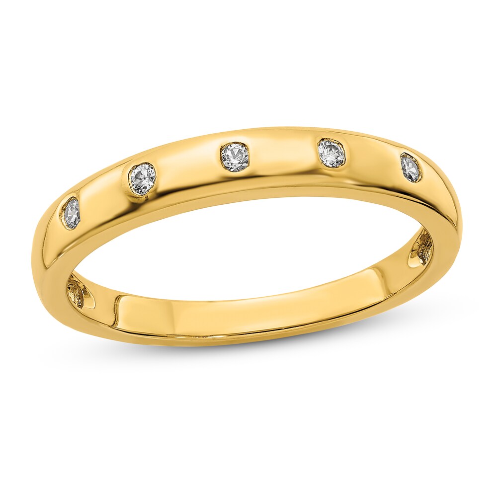 5-stone Diamond Ring 1/20 ct tw Round 14K Yellow Gold Na0ORcQe