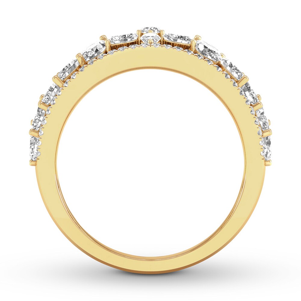 Diamond Ring 1-1/4 ct tw Marquise/Round 14K Yellow Gold Nd4w0aqX