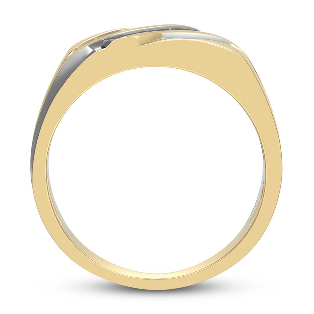 Men\'s Diamond Ring 1/2 ct tw Round-cut 10K Yellow Gold NfXFMixp