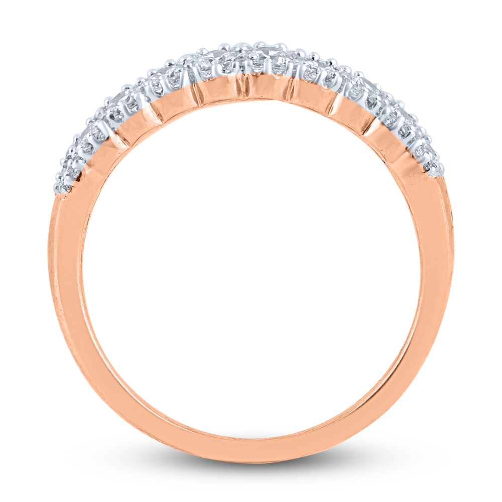 Diamond Anniversary Band 1-1/2 ct tw Round 14K Rose Gold Nrlylg7c