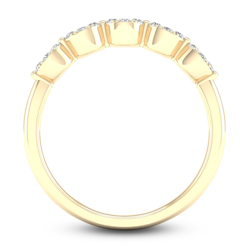 Diamond Wedding Band 1/6 ct tw Round 14K Yellow Gold O8RTCaRV