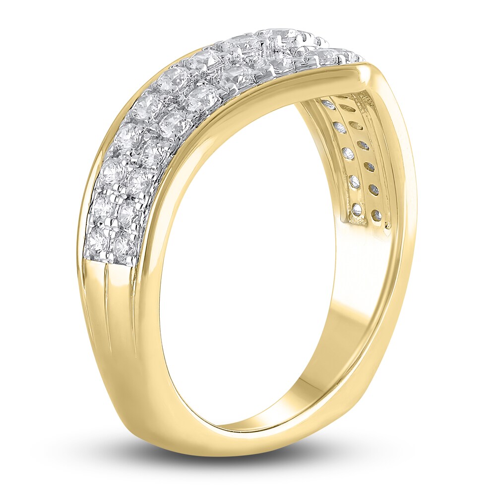 Hearts Desire Diamond Anniversary Band 3/4 ct tw Round 18K Yellow Gold OKGrhu6E