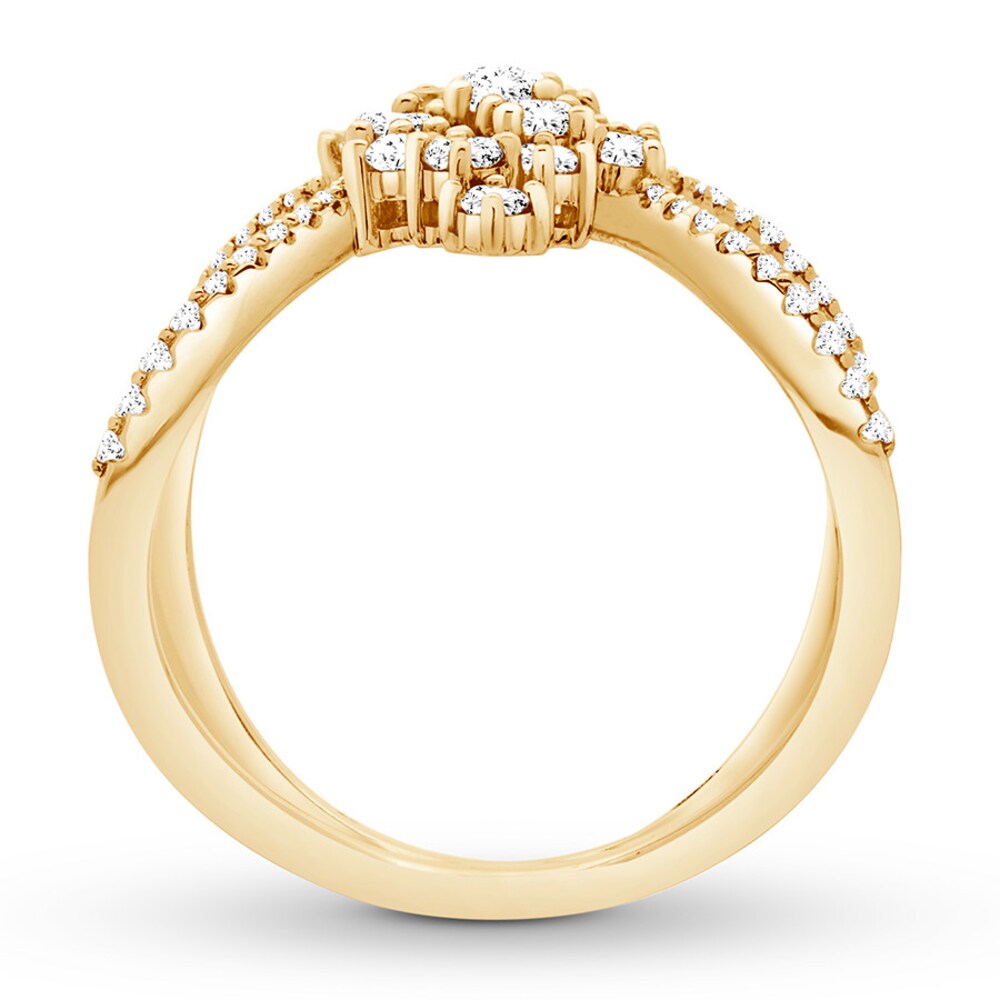 Scattered Diamond Ring 1 carat tw 14K Yellow Gold OLe6agO9