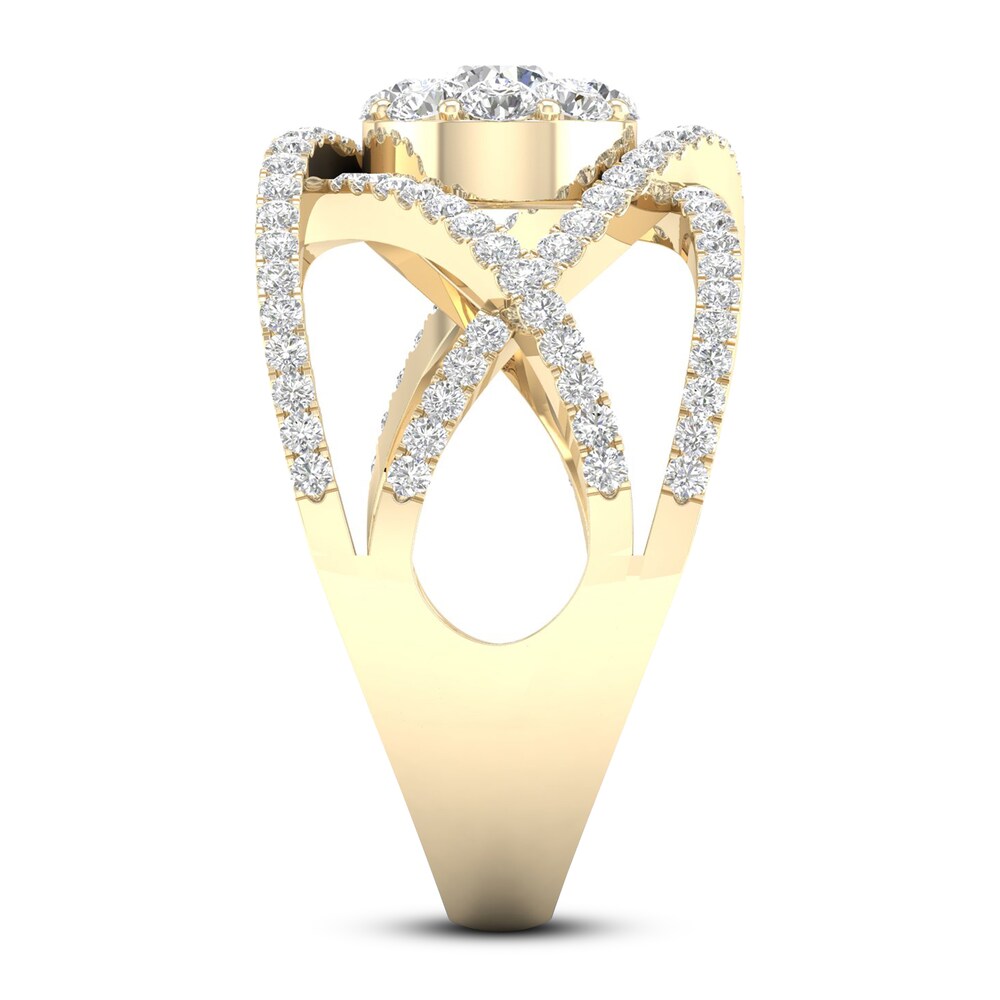 Diamond Ring 1 ct tw Round 14K Yellow Gold OPHRdTG5