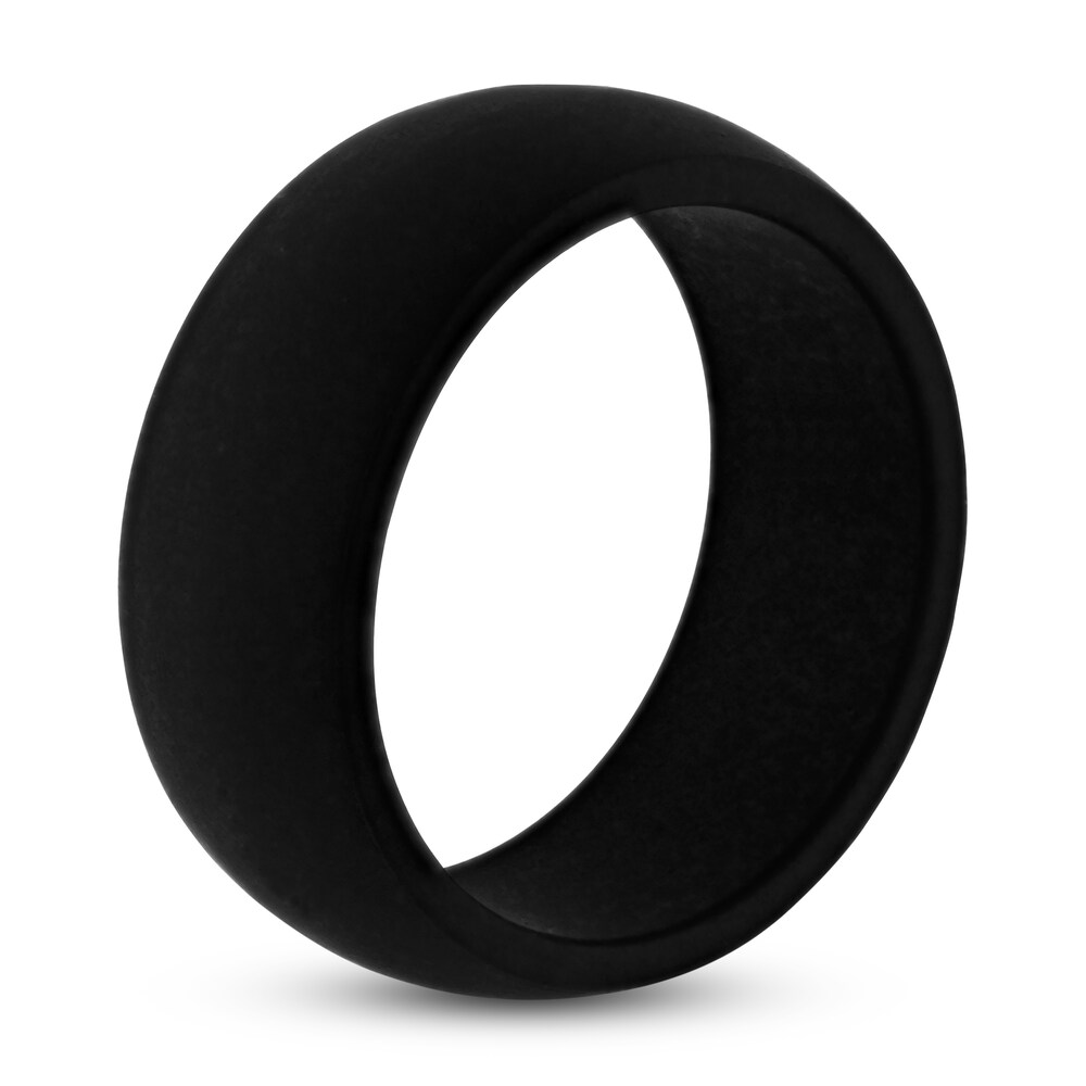 Black Silicone Wedding Band 8mm Ob0nWg0I