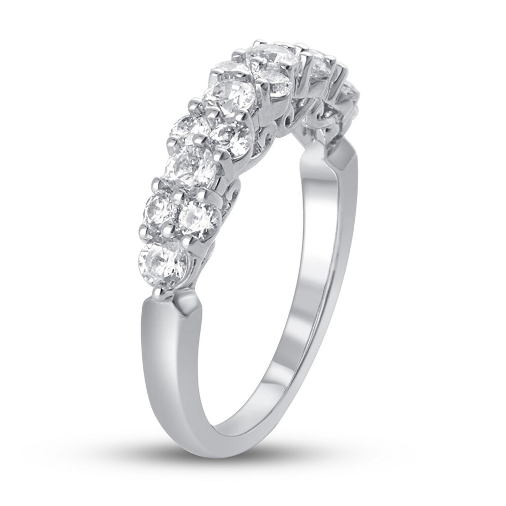 Diamond Anniversary Band 1 ct tw Round-cut Platinum OdbuxYAE