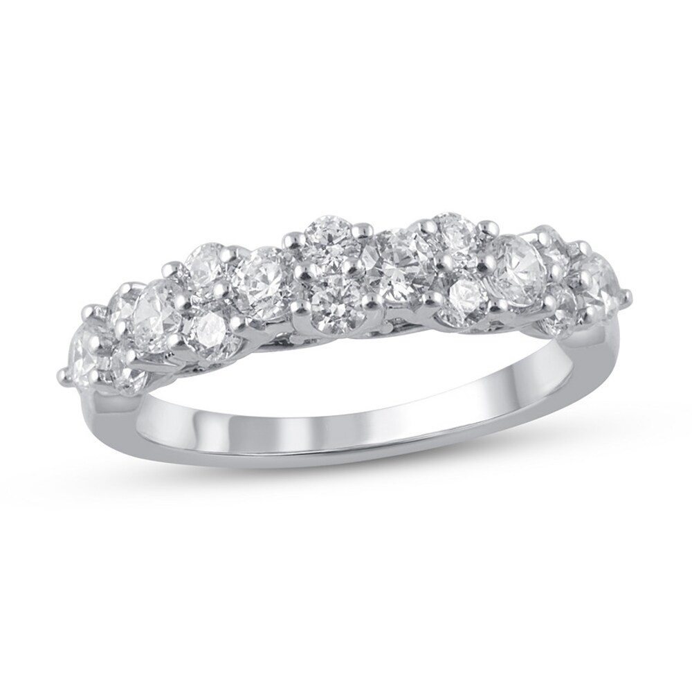 Diamond Anniversary Band 1 ct tw Round-cut Platinum OdbuxYAE