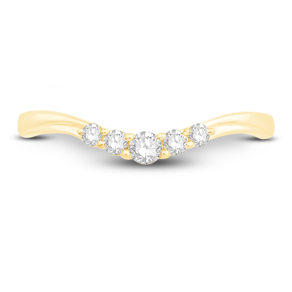 Diamond Anniversary Ring 1/6 ct tw Round 14K Yellow Gold OvbrFOr1