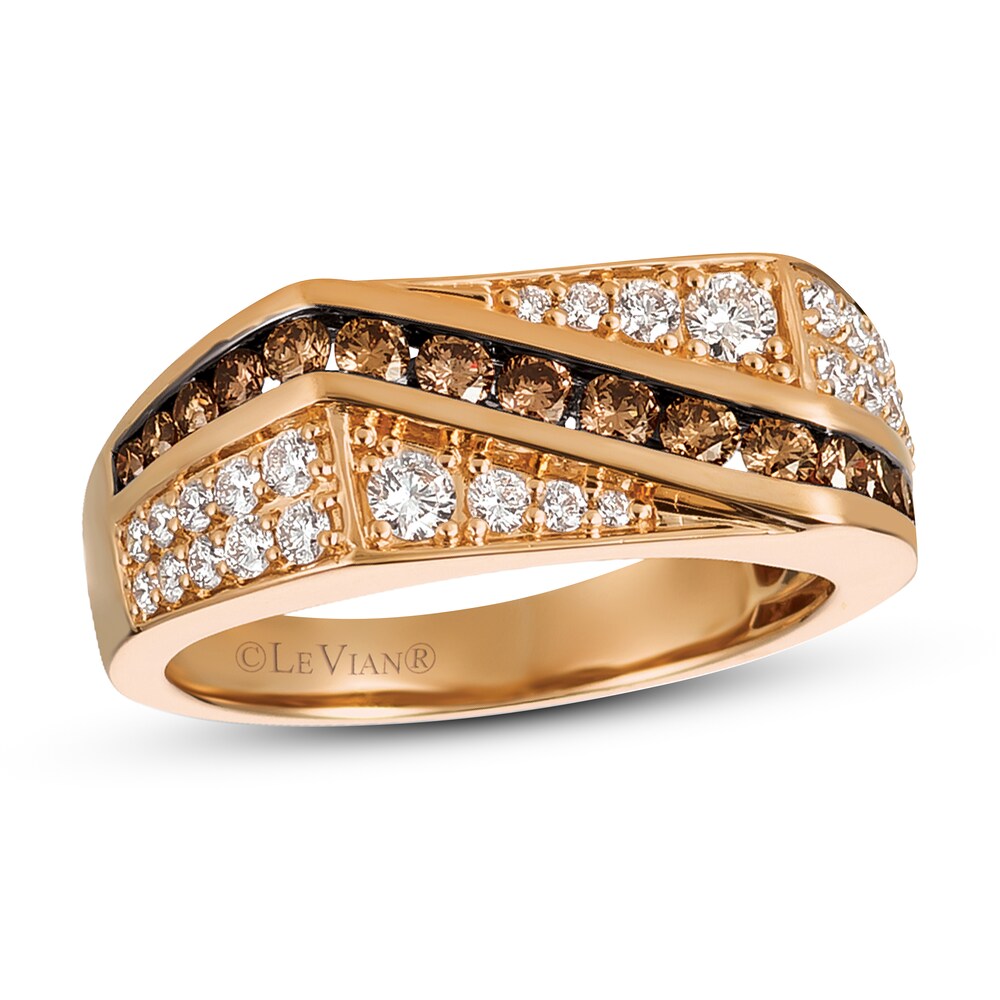 Le Vian Men\'s Diamond Ring 1-1/3 ct tw 14K Strawberry Gold P0TQb2Yl
