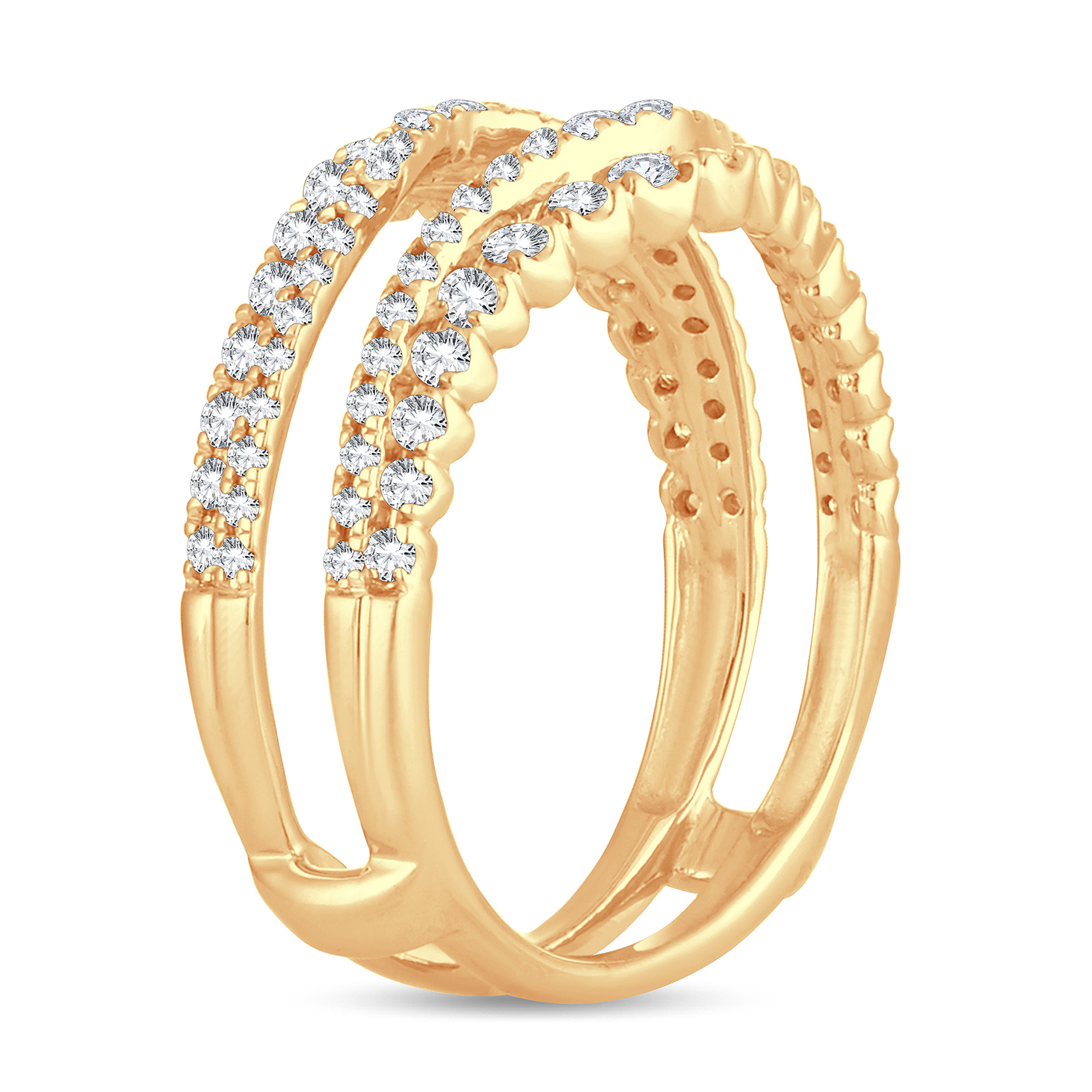 Diamond Enhancer Ring 3/4 ct tw Round 14K Yellow Gold PR7oPnVn