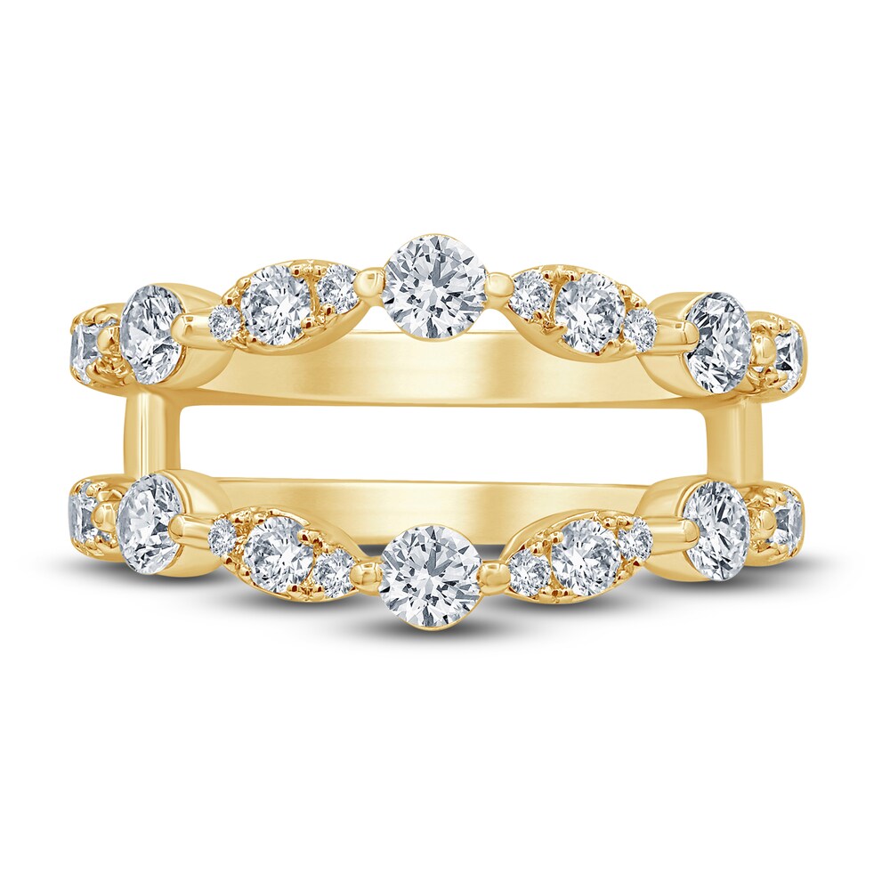 Diamond Anniversary Enhancer Band 1 ct tw Round 14K Yellow Gold PXJveCtl