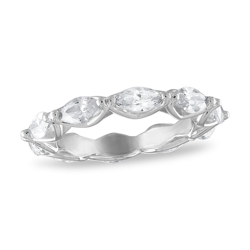 Diamond Eternity Band 3 1/3 ct tw Marquise-cut 14K White Gold PiAsrKxA