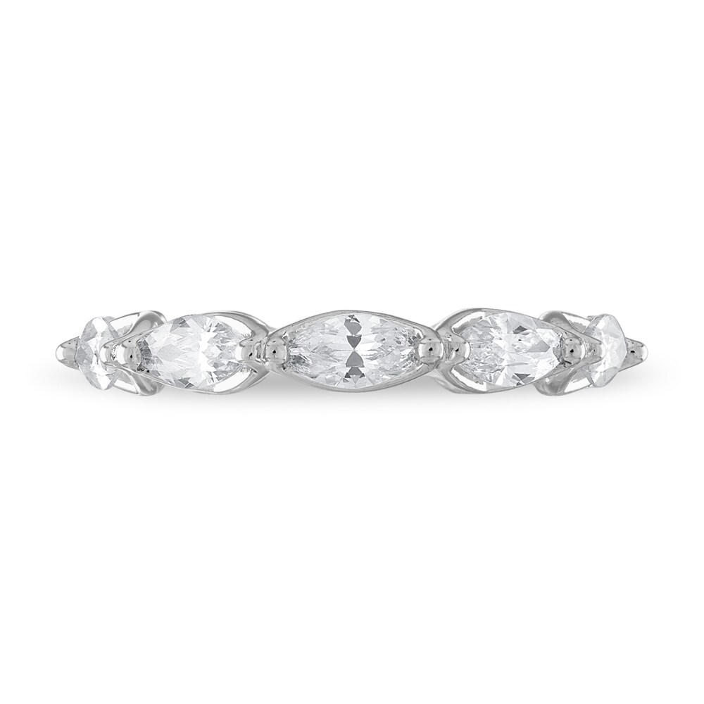 Diamond Eternity Band 3 1/3 ct tw Marquise-cut 14K White Gold PiAsrKxA