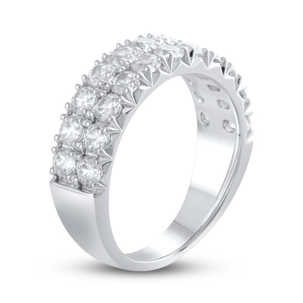 Lab-Created Diamond Anniversary Band 2 ct tw Round 14K White Gold PohLbGUP