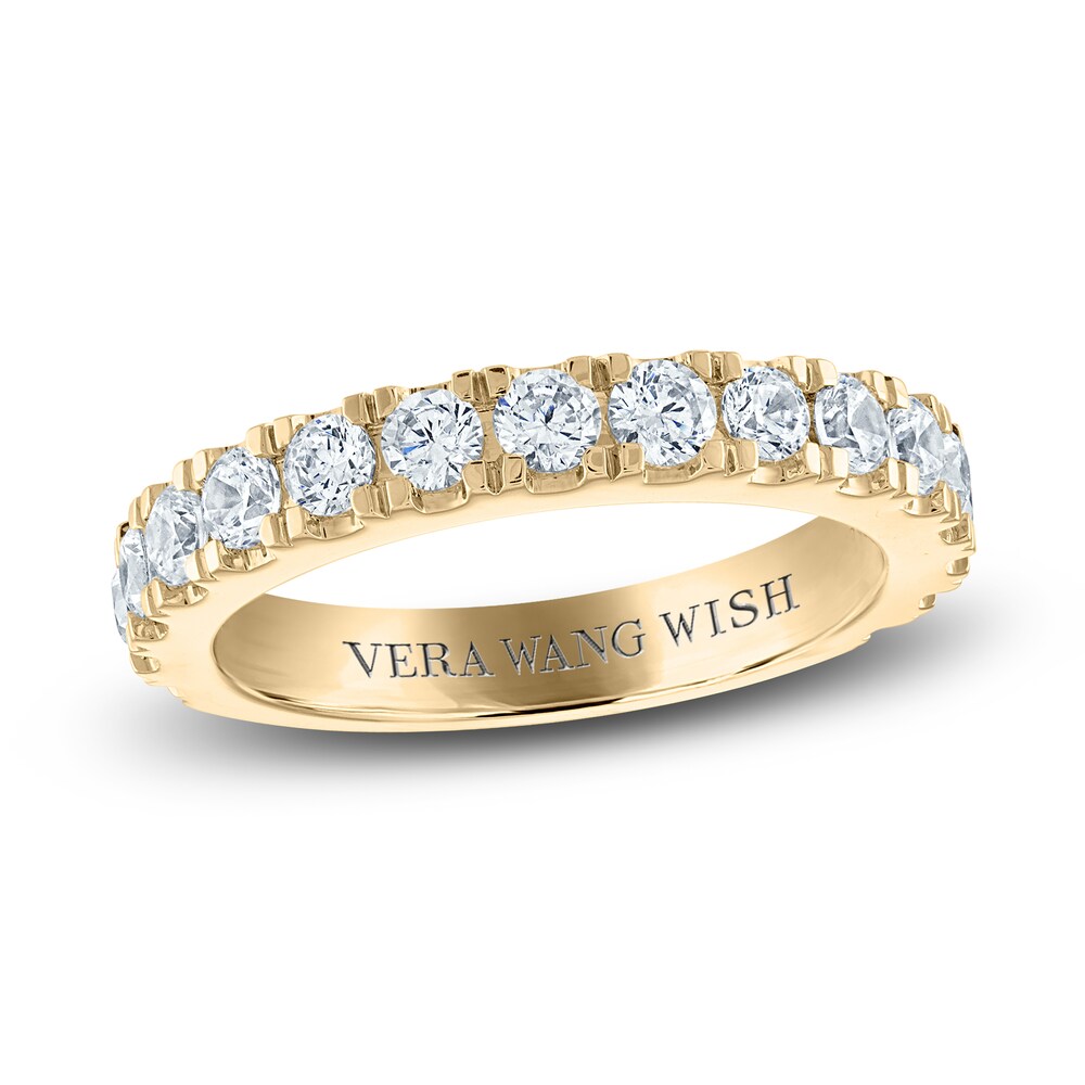 Vera Wang WISH Lab-Created Diamond Anniversary Band 1 ct tw Round 14K Yellow Gold PqPJ31cF [PqPJ31cF]